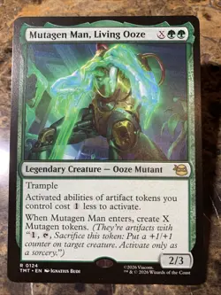 MTG TCG TMNT Mutagen Man, Living Ooze 0124 Regular Rare - Image 1