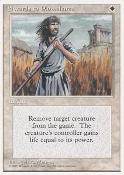 MTG Fourth Edition - Swords to Plowshares - 4ED 52 - LP - Image 3