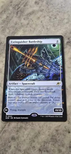 Extinguisher Battleship Edge of Eternities Regular Artifact Creature Rare MTG NM - Image 1