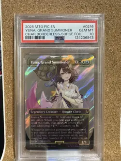 Magic MTG Yuna Grand Summoner Final Fan. CHAR Borderless Surge Foil #0216 PSA 10 - Image 1