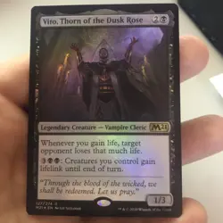 Magic: The Gathering Vito Thorn Dusk Rose Core Set 2021 Promo Foil NM - Image 1
