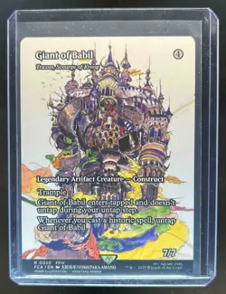 2025 Magic Final Fantasy Giant of Babil Traxos Scourge of Kroog Rare Foil #0020 - Image 1