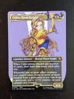 MTG Final Fantasy English Celes, Rune Knight Borderless 0201 Non-Foil - Image 1