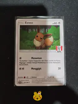 Pokemon Eevee Lightplayed Promo KFC Set Indonesia LP-NM special set - Image 1