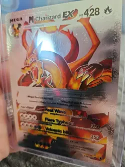 M Charizard EX Silver Foil Fan Art Collector Pokemon Card 159/300 - Image 4