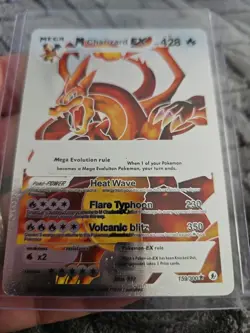 M Charizard EX Silver Foil Fan Art Collector Pokemon Card 159/300 - Image 5