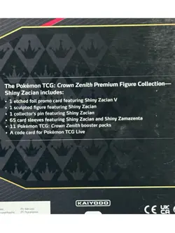 Pokemon Crown Zenith Shiny Zacian Premium Figure Collection Box 11 Booster Packs - Image 3