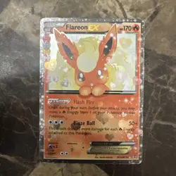 Pokemon Flareon EX RC6/RC32 Generations Radiant Collection Full Art Holo - Image 1