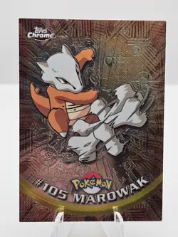 2000 Pokemon Game Topps Chrome Marowak TV Rare Base Set Series 2 MP - Image 1