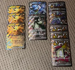 Pokemon Jumbo Card Lot of 11 Pokemon TCG Zapdos, Blastoise, Meowscarada, etc - Image 1