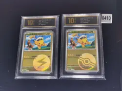 Pokemon Chinese Card Captain Pikachu CBB1C-07 01 02/09 Pyxis gold 10 - Image 1
