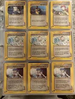 2002–2003 Pokemon EX Era Trainer Lot – Expedition / E-Reader –Oak, Copycat, Elm - Image 1