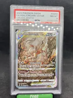 Pokemon Hisuian Zoroark VSTAR GG56/GG70 Crown Zenith PSA 8 Ultra Rare Holo - Image 2