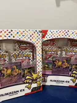 2 Pokemon TCG Scarlet & Violet 151 Alakazam ex Collection Box Booster Promo - Image 1