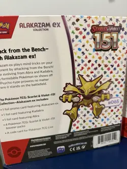 2 Pokemon TCG Scarlet & Violet 151 Alakazam ex Collection Box Booster Promo - Image 3