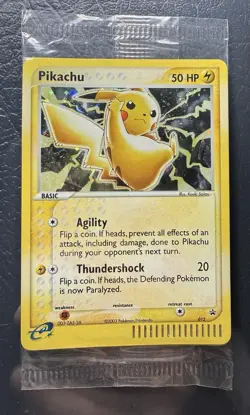 2 SEALED 2003 POKEMON PIKACHU 12 holo black star promos & MEOWTH 13 LOT - Image 5