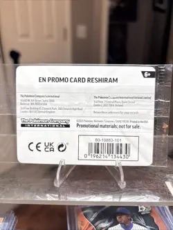 Pokemon Reshiram 017/094 Phantasmal Flames Stamped Promo w/Swirl | Sealed | - Image 2