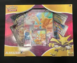 Pokemon Alakazam V Box – Factory Sealed – Pokemon TCG 820650807480 - Image 1