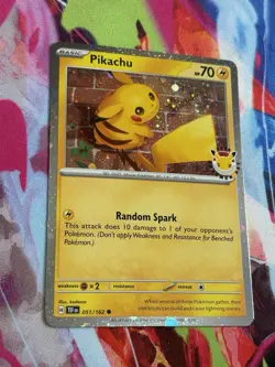 Pokemon Temporal Forces #51/162 Pikachu Stamped Pokemon Day 2026 Cosmos Holo - Image 1