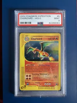 2002 POKEMON EXPEDITION 6 CHARIZARD-HOLO PSA 9! - Image 1