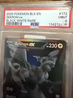 Pokemon TCG PSA 9 Mint Zekrom EX Black White Rare 2025 - Image 2