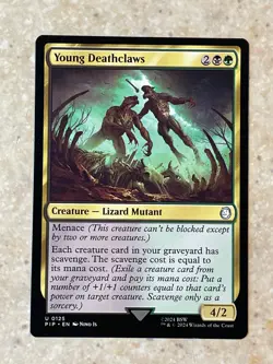 MTG NM Young Deathclaws [Fallout] - Image 1