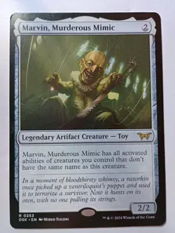 x1 Marvin, Murderous Mimic DSK Duskmourn MTG 253 RARE M/NM 1x - Image 1