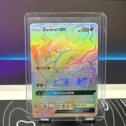 Pokemon Darkrai GX Secret Rare 158/147 Burning Shadows Full Art Holo 180 HP - Image 1