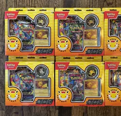 2026 POKEMON DAY COLLECTION BOX LOT X8 MEGA EVOLUTION PHANTASMAL FLAMES 24 PACKS - Image 4