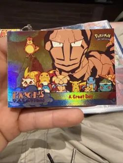 1999 Topps Pokemon Movie Pikachu’s Vacation #Holo Foil A Great Day - Image 1