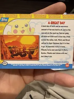 1999 Topps Pokemon Movie Pikachu’s Vacation #Holo Foil A Great Day - Image 2