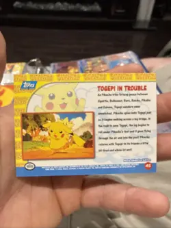 Togepi In Trouble Holo Foil Topps Pikachu's Vacation #45 Pokemon Nintendo - Image 2