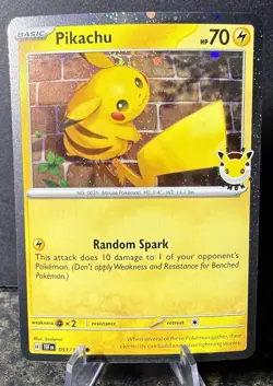 Pikachu 51/162 Stamped 2026 Pokemon Day 30th Anniversary Promo TCG W/ Coin MINT - Image 2