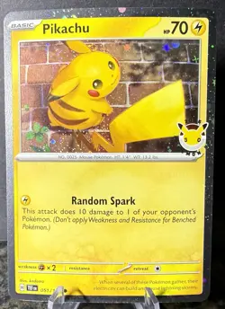 Pikachu 51/162 Stamped 2026 Pokemon Day 30th Anniversary Promo TCG W/ Coin MINT - Image 3