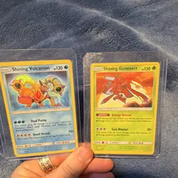 Pokemon Shining Volcanion &Shining Genesect Shining Legends 27/73 9/73 Shiny Lot - Image 1
