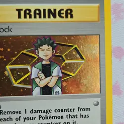 Pokemon TCG Brock Gym Heroes Holo Rare Trainer 15/132 Wizards 2000 - Image 2