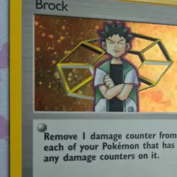 Pokemon TCG Brock Gym Heroes Holo Rare Trainer 15/132 Wizards 2000 - Image 3