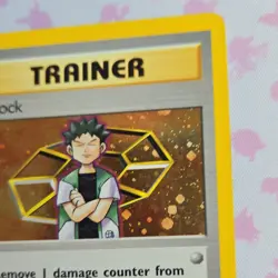 Pokemon TCG Brock Gym Heroes Holo Rare Trainer 15/132 Wizards 2000 - Image 4