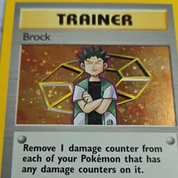 Pokemon TCG Brock Gym Heroes Holo Rare Trainer 15/132 Wizards 2000 - Image 5