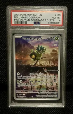 Teal Mask Ogerpon - Pokemon Center Exclusive Promo Stamped - ENG - PSA 8 - Image 1