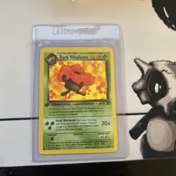 Dark Vileplume 30/82 Rare Team Rocket Non Holo WOTC 1st Edition Pokemon - Image 1