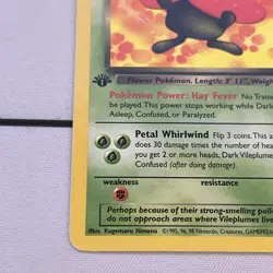 Dark Vileplume 30/82 Rare Team Rocket Non Holo WOTC 1st Edition Pokemon - Image 3