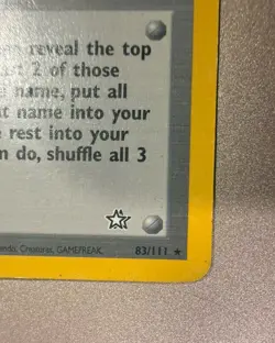 Arcade Game - 83/111 - Pokemon Neo Genesis 1st Edition - Image 2