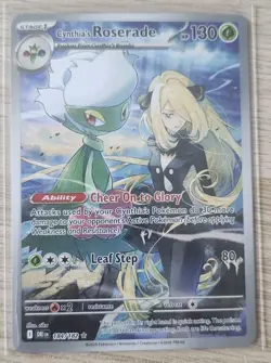 Pokemon TCG Cynthia's Roserade Holo Card 184/182 Sv10: Destined Rivals - Image 1