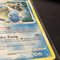 INSANE HOLO BLEED + SWIRL HOLO BLASTOISE 2/132 POKEMON SECRET WONDERS NM- - Image 2