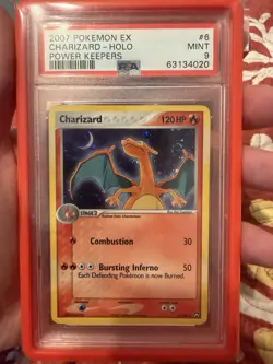2007 Pokemon EX Power Keepers 6/108 Charizard Holo Rare PSA 9 Mint - Image 1