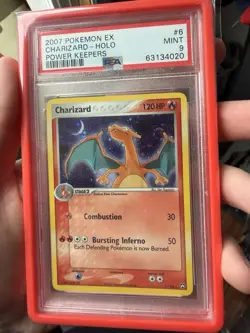 2007 Pokemon EX Power Keepers 6/108 Charizard Holo Rare PSA 9 Mint - Image 3