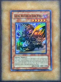 Yugioh Goldd, Wu-Lord of Dark World EEN-EN024 Super Rare NM - Image 1