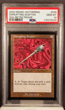 115276239 Disrupting Scepter 2022 Magic The Gathering 30A Retro Frame PSA 10 - Image 1