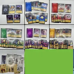 Disney Lorcana TCG Lot Of Holo & Reg Cards w/ Custom Vertical Dividers + Sleeves - Image 1